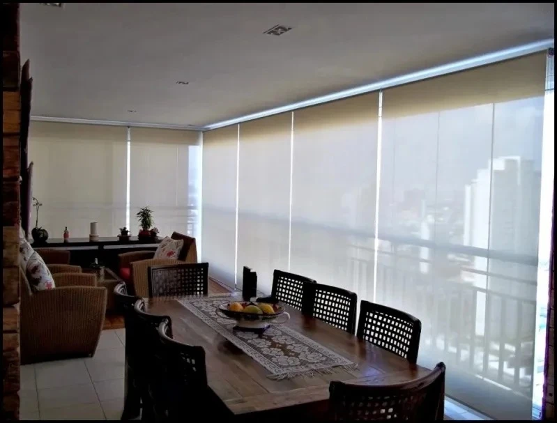 cortina double vision para varanda