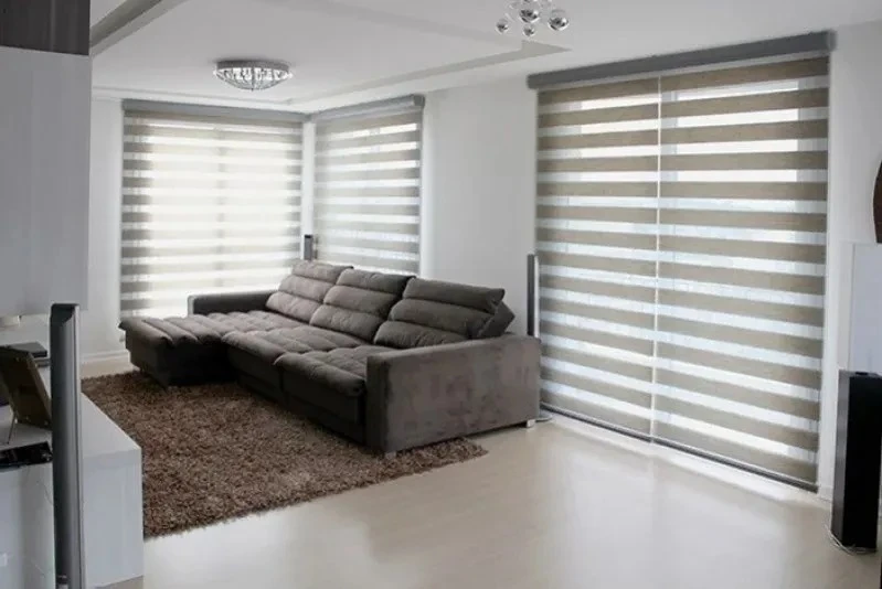 cortina rolo double vision