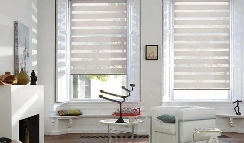 persiana rolô double vision com bandô